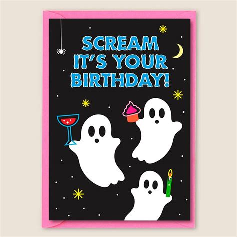 spooky birthday cards